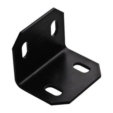 NATIONAL HARDWARE CORNER BRC SQR BLK2.4X3"" N351-494